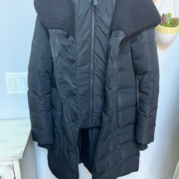 Mackage Brigid Knit & Leather Trim Down Puffer
Parka - Picture 3 of 16